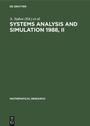 Cover: Systems Analysis and Simulation 1988, II - De Gruyter