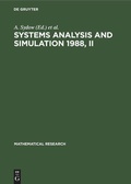 Cover: Systems Analysis and Simulation 1988, II - De Gruyter