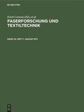 Cover: Januar 1973 - De Gruyter