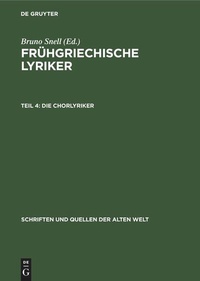 Enlarge image Cover: Die Chorlyriker - De Gruyter