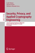 Cover: Security, Privacy, and Applied Cryptography Engineering - Springer