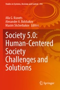 Cover: Society 5.0: Human-Centered Society Challenges and Solutions - Springer