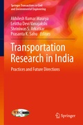 Cover: Transportation Research in India - Springer
