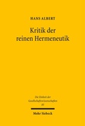 Cover: Kritik der reinen Hermeneutik - Mohr Siebeck