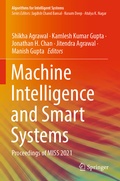 Cover: Machine Intelligence and Smart Systems - Springer