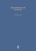 Cover: Jewish Law Annual (Vol 11) - Routledge