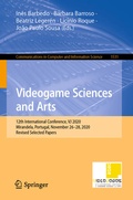 Cover: Videogame Sciences and Arts - Springer
