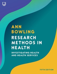 Enlarge image Cover: Research Methods in Health: Investigating Health and Health Services - Open University Press