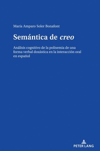 Abbildung von: Semántica de creo - Peter Lang Verlag