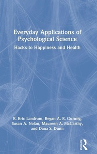 Enlarge image Cover: Everyday Applications of Psychological Science - Routledge