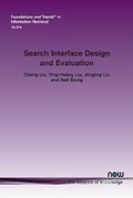 Cover: Search Interface Design and Evaluation - now publishers Inc