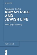 Cover: Roman Rule and Jewish Life - De Gruyter