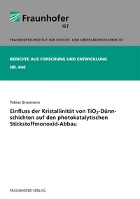 Abbildung von: Einfluss der Kristallinität von TiO(tief)2-Dünnschichten auf den photokatalytischen Stickstoffmonoxid-Abbau - Fraunhofer Verlag