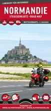 Cover: MoTourMaps Normandie Auto- und Motorradkarte 1:300.000 - MoTourMedia