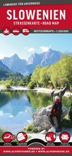 Cover: MoTourMaps Slowenien (Julische Alpen  Karawanken) Auto- und Motorradkarte 1:250.000 - MoTourMedia