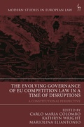 Cover: The Evolving Governance of EU Competition Law in a Time of Disruptions - Hart Publishing