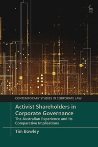 Abbildung von: Activist Shareholders in Corporate Governance - Hart Publishing