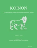 Cover: KOINON IV, 2021 - Archaeopress