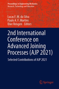 Enlarge image Cover: 2nd International Conference on Advanced Joining Processes (AJP 2021) - Springer