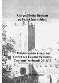Cover: Silesia Breslau pr&auml;sidierendes Corps im KSCV-Vorort 2016/17 - epubli
