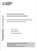 Cover: Erfassung der Arbeitsmerkmale - Screening f&uuml;r Interaktionsarbeit (EASI) Erhebung - Technische Uni Dresden