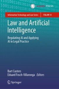 Enlarge image Cover: Law and Artificial Intelligence - T.M.C. Asser Press