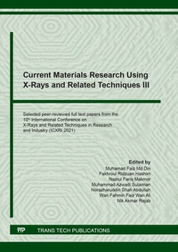 Abbildung von: Current Materials Research Using X-Rays and Related Techniques III - Trans Tech Publications Ltd