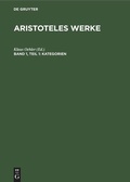 Cover: Kategorien - De Gruyter