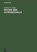 Cover: Physik des Ultraschalls - De Gruyter