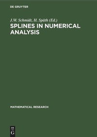 Enlarge image Cover: Splines in Numerical Analysis - De Gruyter