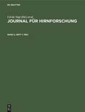 Cover: Journal f&uuml;r Hirnforschung. Band 5, Heft 1 - De Gruyter