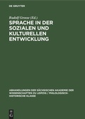 Cover: Sprache in Der Sozialen Und Kulturellen Entwicklung - Mercury Learning and Information