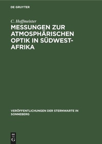 Abbildung von: Messungen Zur Atmosphaerischen Optik in Suedwest-Afrika - Mercury Learning and Information