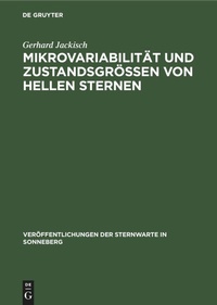 Abbildung von: Mikrovariabilitaet Und Zustandsgroessen Von Hellen Sternen - Mercury Learning and Information