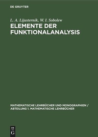 Enlarge image Cover: Elemente der Funktionalanalysis - De Gruyter