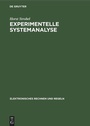 Cover: Experimentelle Systemanalyse - De Gruyter