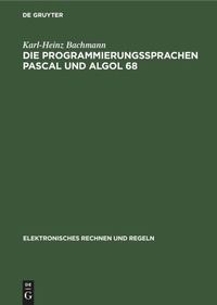 Abbildung von: Die Programmierungssprachen Pascal Und ALGOL 68 - Mercury Learning and Information