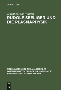 Abbildung von: Rudolf Seeliger Und Die Plasmaphysik - Mercury Learning and Information