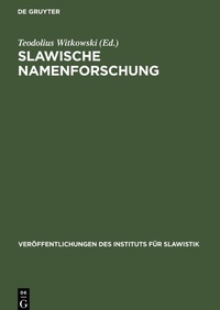 Abbildung von: Slawische Namenforschung - Mercury Learning and Information