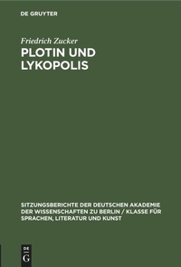 Abbildung von: Plotin Und Lykopolis - Mercury Learning and Information