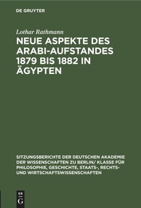 Abbildung von: Neue Aspekte Des Arabi-Aufstandes 1879 Bis 1882 in AEgypten - Mercury Learning and Information