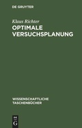 Cover: Optimale Versuchsplanung - De Gruyter