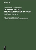 Cover: Relativistische Quantentheorie - De Gruyter