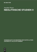Cover: Neolithische Studien II - De Gruyter