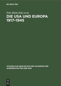 Cover: Die USA und Europa 1917-1945 - De Gruyter