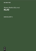 Cover: Klio. Band 68, Heft 2 - De Gruyter