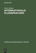 Cover: Internationale Plansprachen - De Gruyter