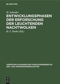 Abbildung von: Entwicklungsphasen Der Erforschung Der Leuchtenden Nachtwolken - De Gruyter