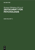 Cover: Zeitschrift Fuer Psychologie. Band 199, Heft 4 - De Gruyter