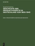 Cover: Produktivkraefte in Deutschland 1800 Bis 1870 - De Gruyter